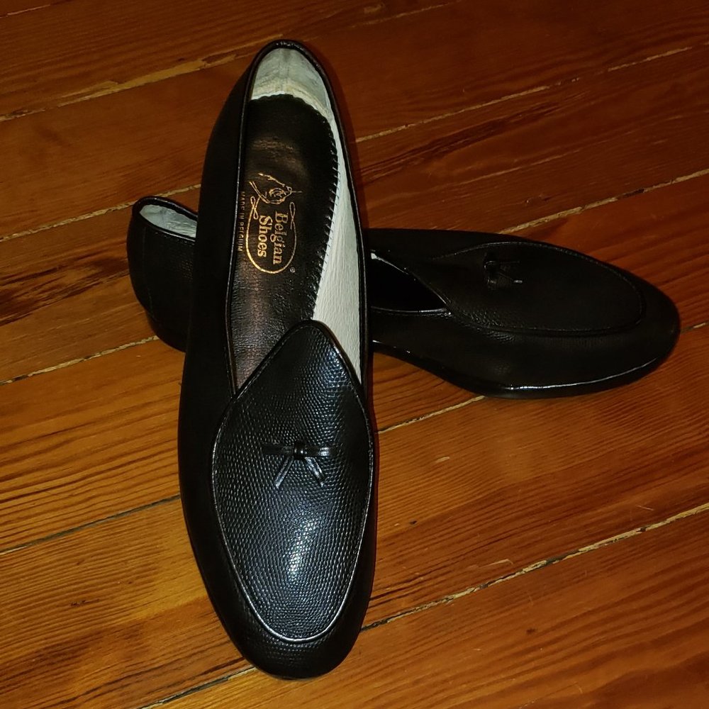 "BELGIAN SHOES" MEN'S BK LIZARD MR. CASUAL LOAFER!